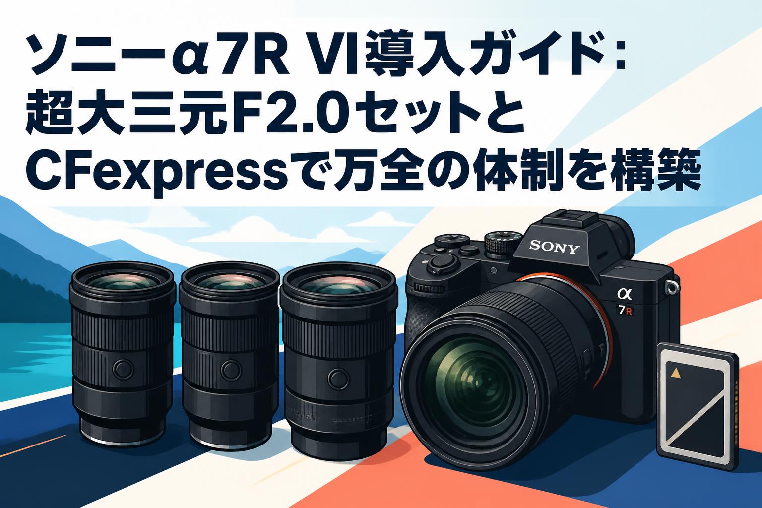 ソニーα7R VI導入ガイド：超大三元F2.0セットとCFexpressで万全の体制を構築