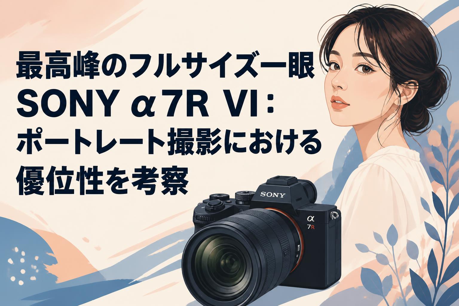 最高峰のフルサイズ一眼SONY α7R VI：ポートレート撮影における優位性を考察