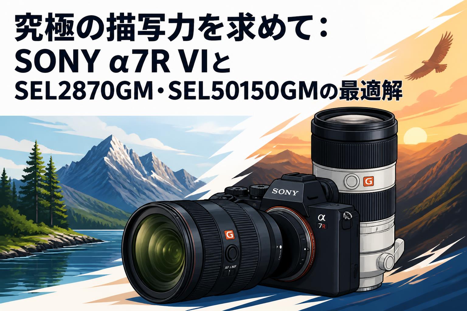 究極の描写力を求めて：SONY α7R VIとSEL2870GM・SEL50150GMの最適解