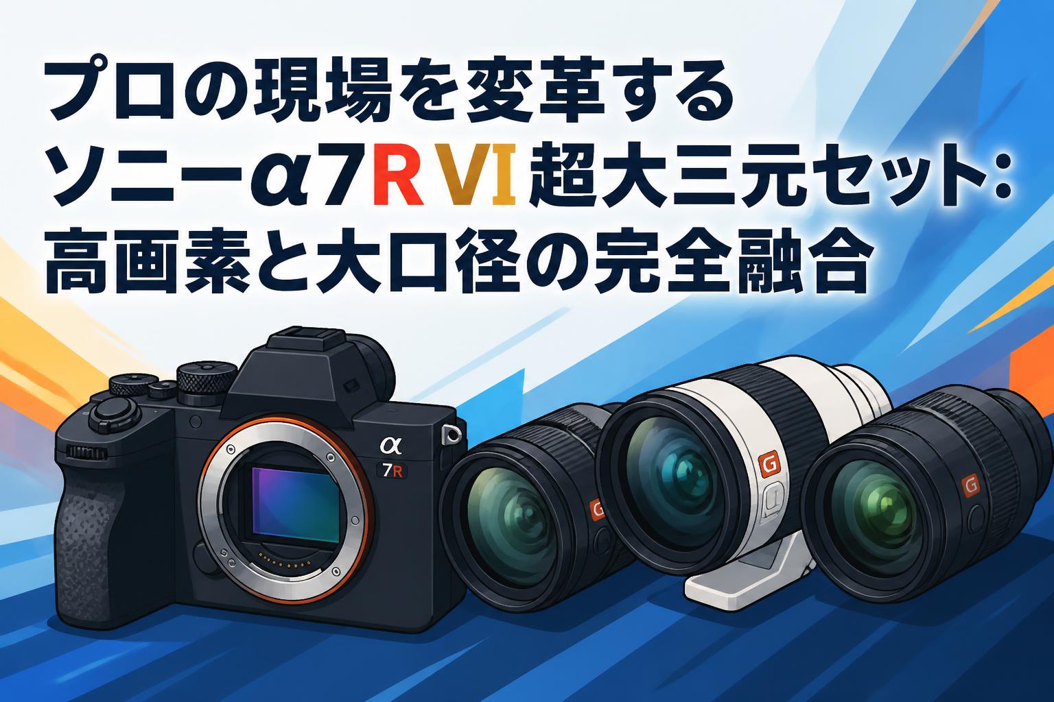 プロの現場を変革するソニーα7R VI超大三元セット：高画素と大口径の完全融合