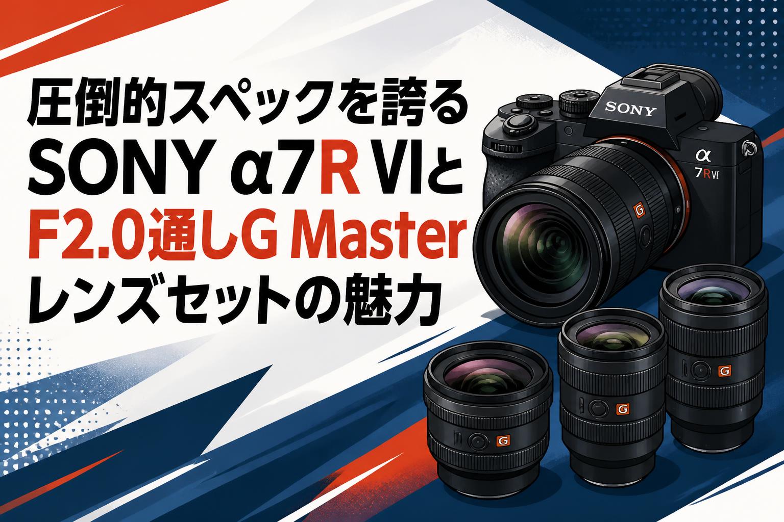 圧倒的スペックを誇るSONY α7R VIとF2.0通しG Masterレンズセットの魅力