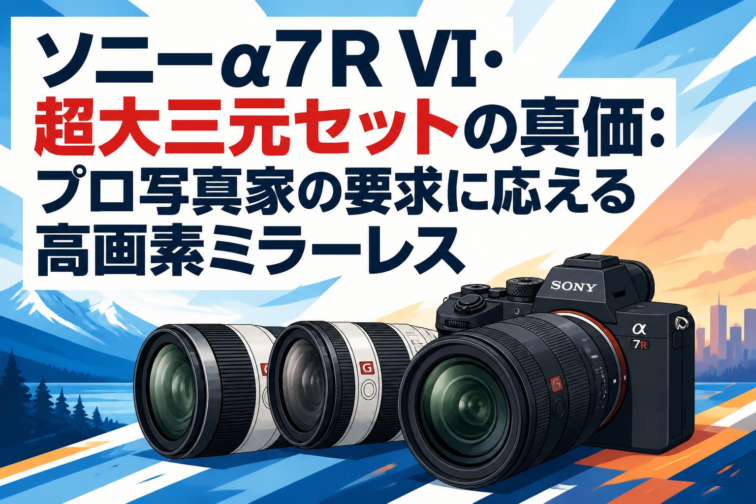ソニーα7R VI・超大三元セットの真価：プロ写真家の要求に応える高画素ミラーレス