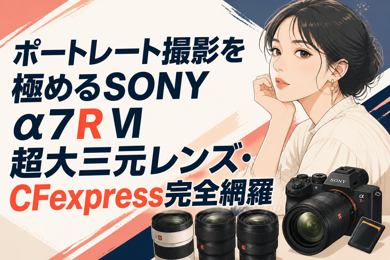 ポートレート撮影を極めるSONY α7R VI超大三元レンズ・CFexpress完全網羅