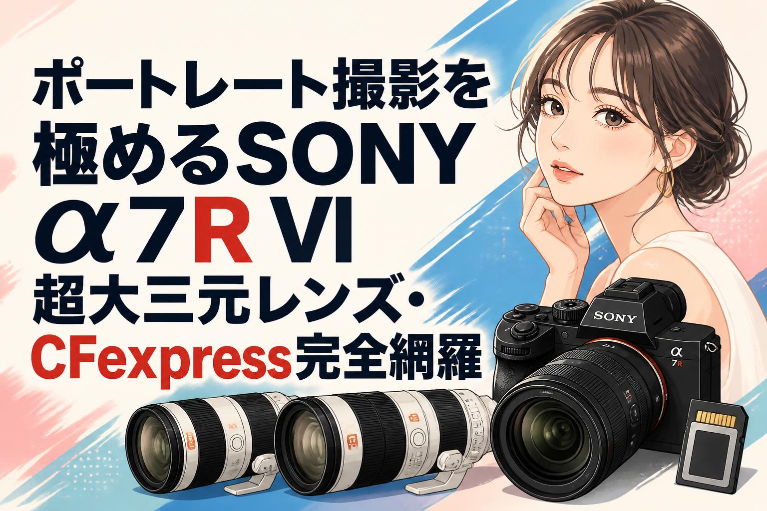 ポートレート撮影を極めるSONY α7R VI超大三元レンズ・CFexpress完全網羅