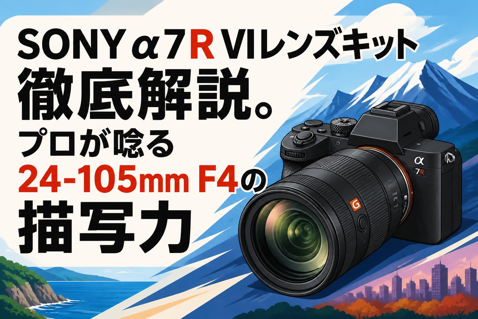 SONY α7R VIレンズキット徹底解説。プロが唸る24-105mm F4の描写力