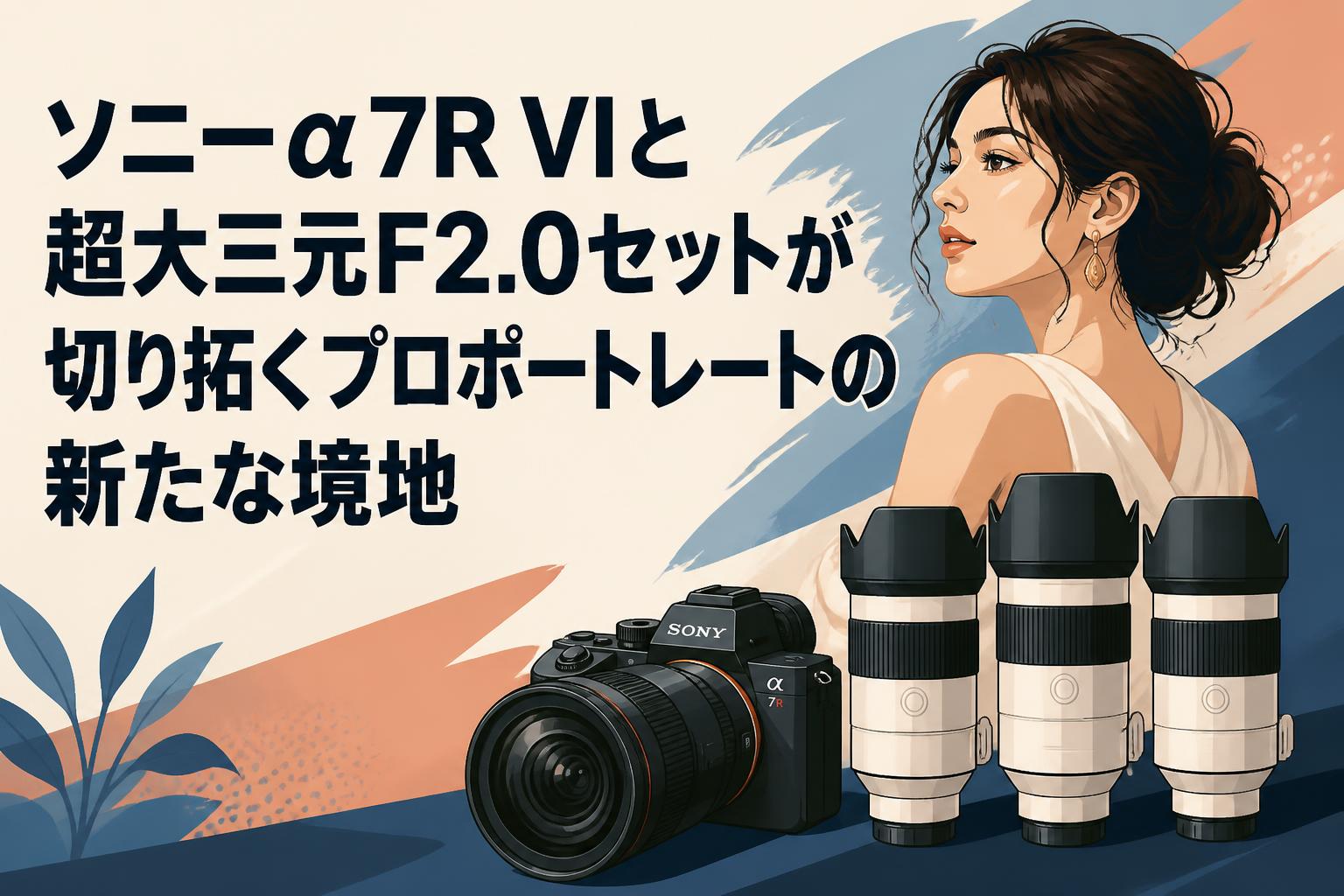ソニーα7R VIと超大三元F2.0セットが切り拓くプロポートレートの新たな境地