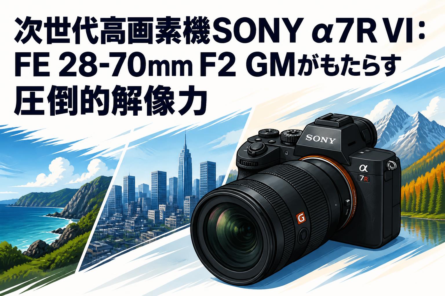 次世代高画素機SONY α7R VI：FE 28-70mm F2 GMがもたらす圧倒的解像力