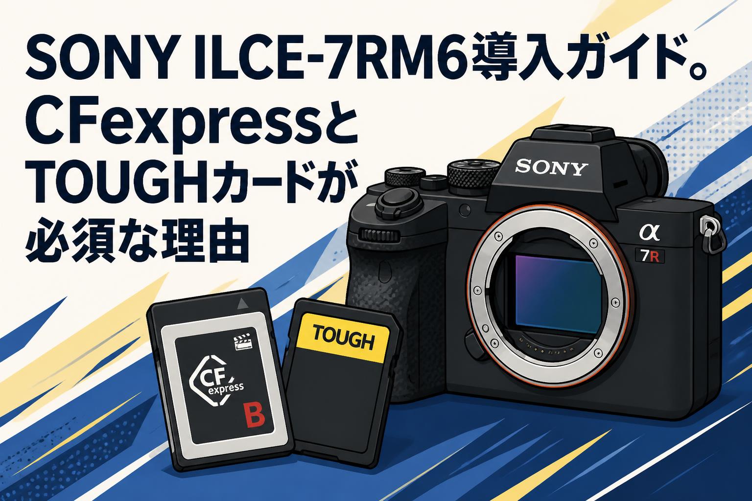 SONY ILCE-7RM6導入ガイド。CFexpressとTOUGHカードが必須な理由