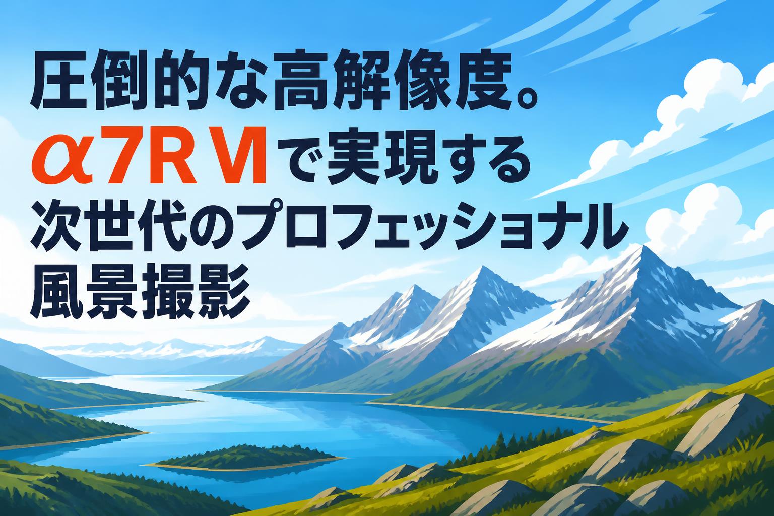 圧倒的な高解像度。α7R VIで実現する次世代のプロフェッショナル風景撮影