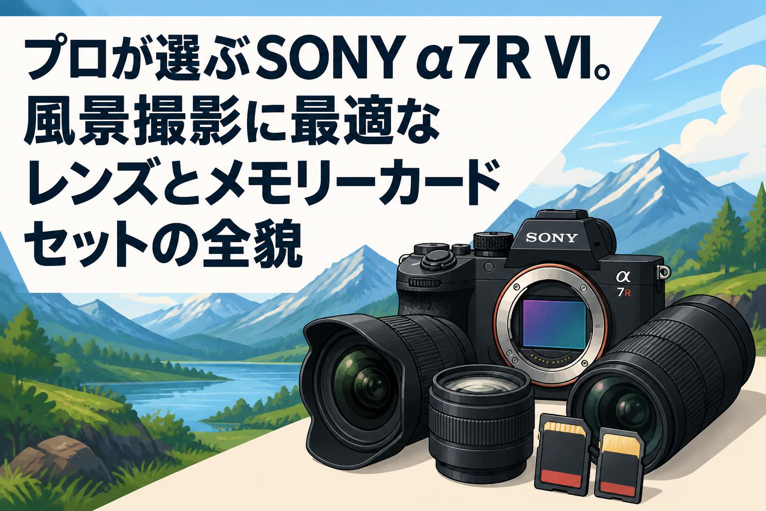 プロが選ぶSONY α7R VI。風景撮影に最適なレンズとメモリーカードセットの全貌