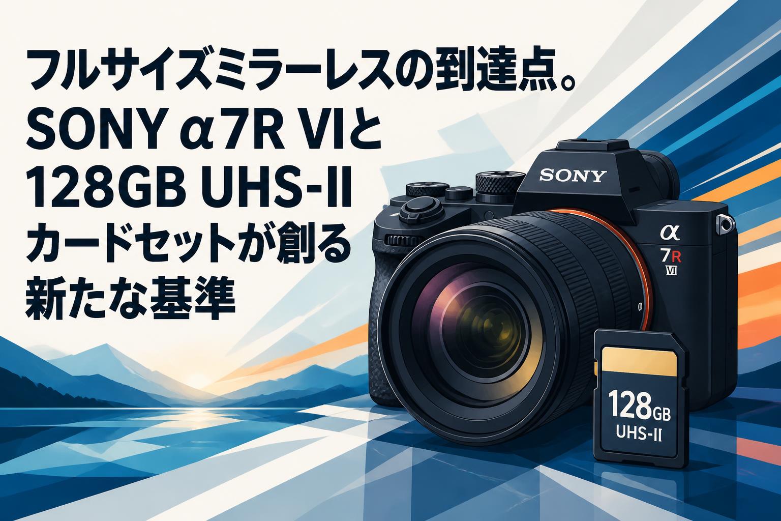 フルサイズミラーレスの到達点。SONY α7R VIと128GB UHS-IIカードセットが創る新たな基準