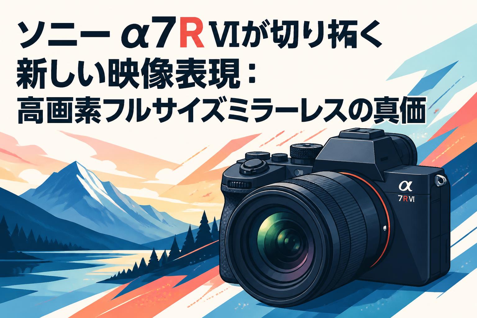 ソニー α7R VIが切り拓く新しい映像表現：高画素フルサイズミラーレスの真価