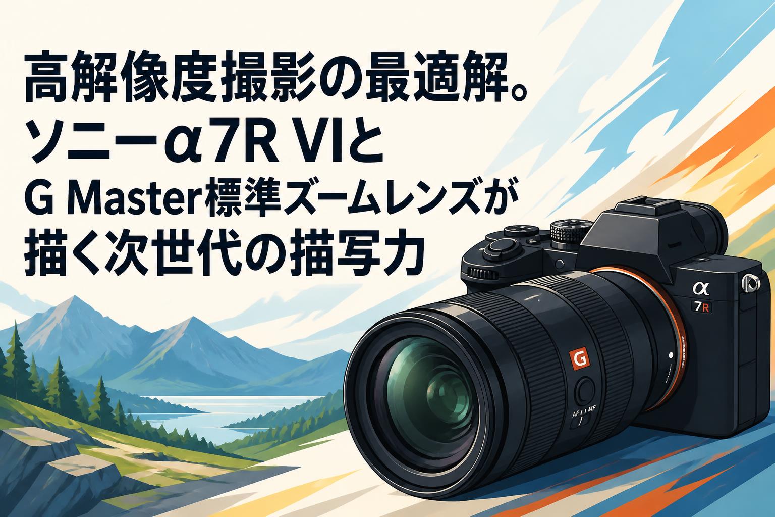 高解像度撮影の最適解。ソニーα7R VIとG Master標準ズームレンズが描く次世代の描写力