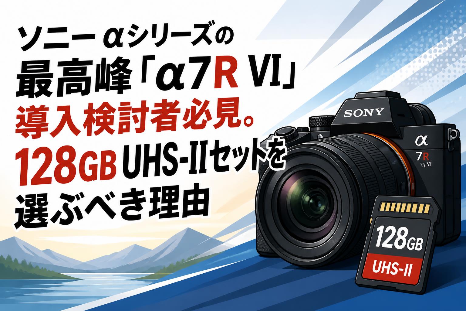 ソニー αシリーズの最高峰「α7R VI」導入検討者必見。128GB UHS-IIセットを選ぶべき理由