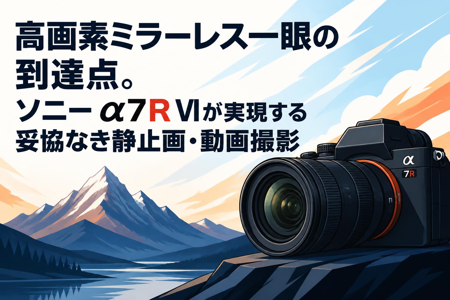 高画素ミラーレス一眼の到達点。ソニー α7R VIが実現する妥協なき静止画・動画撮影