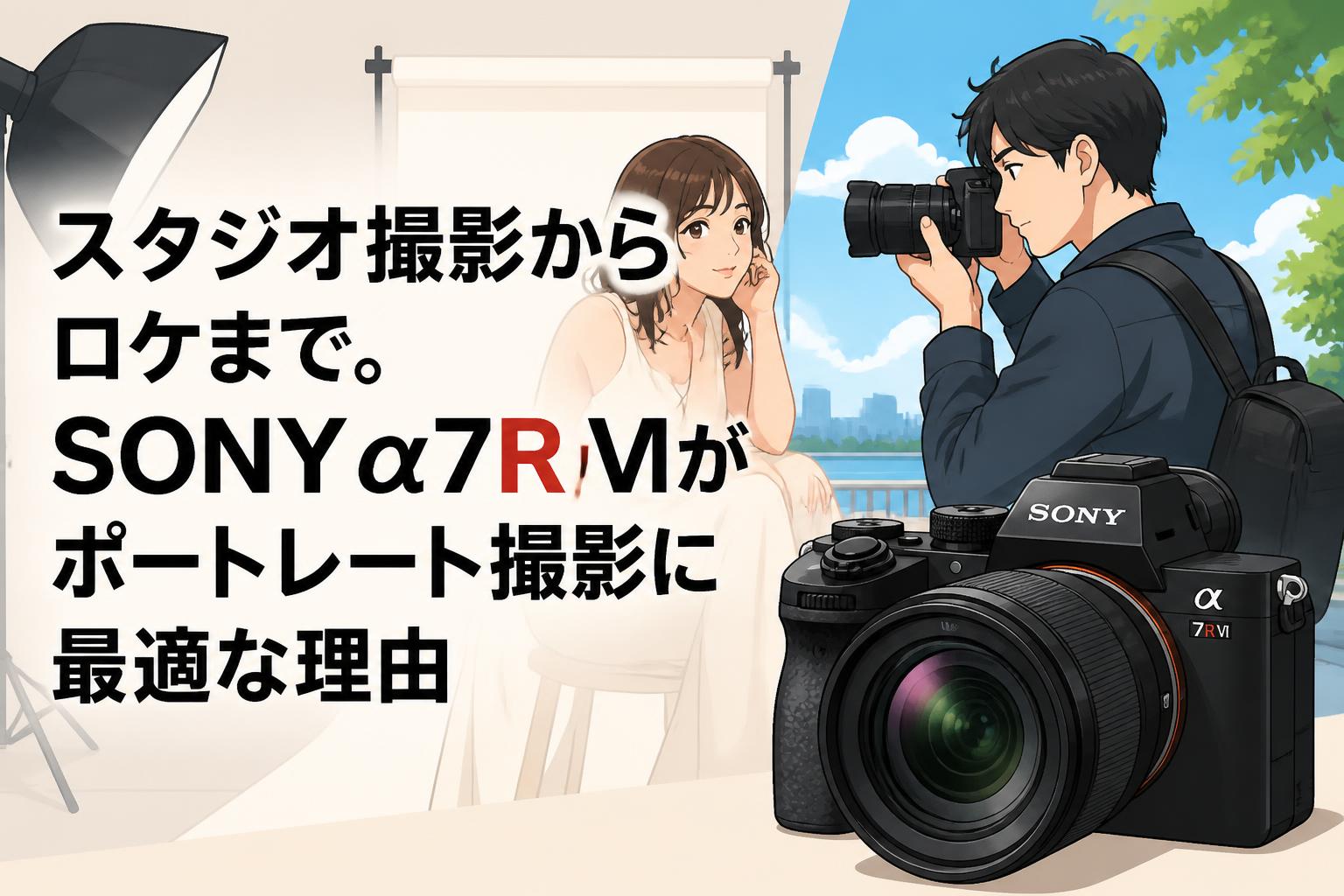 スタジオ撮影からロケまで。SONY α7R VIがポートレート撮影に最適な理由