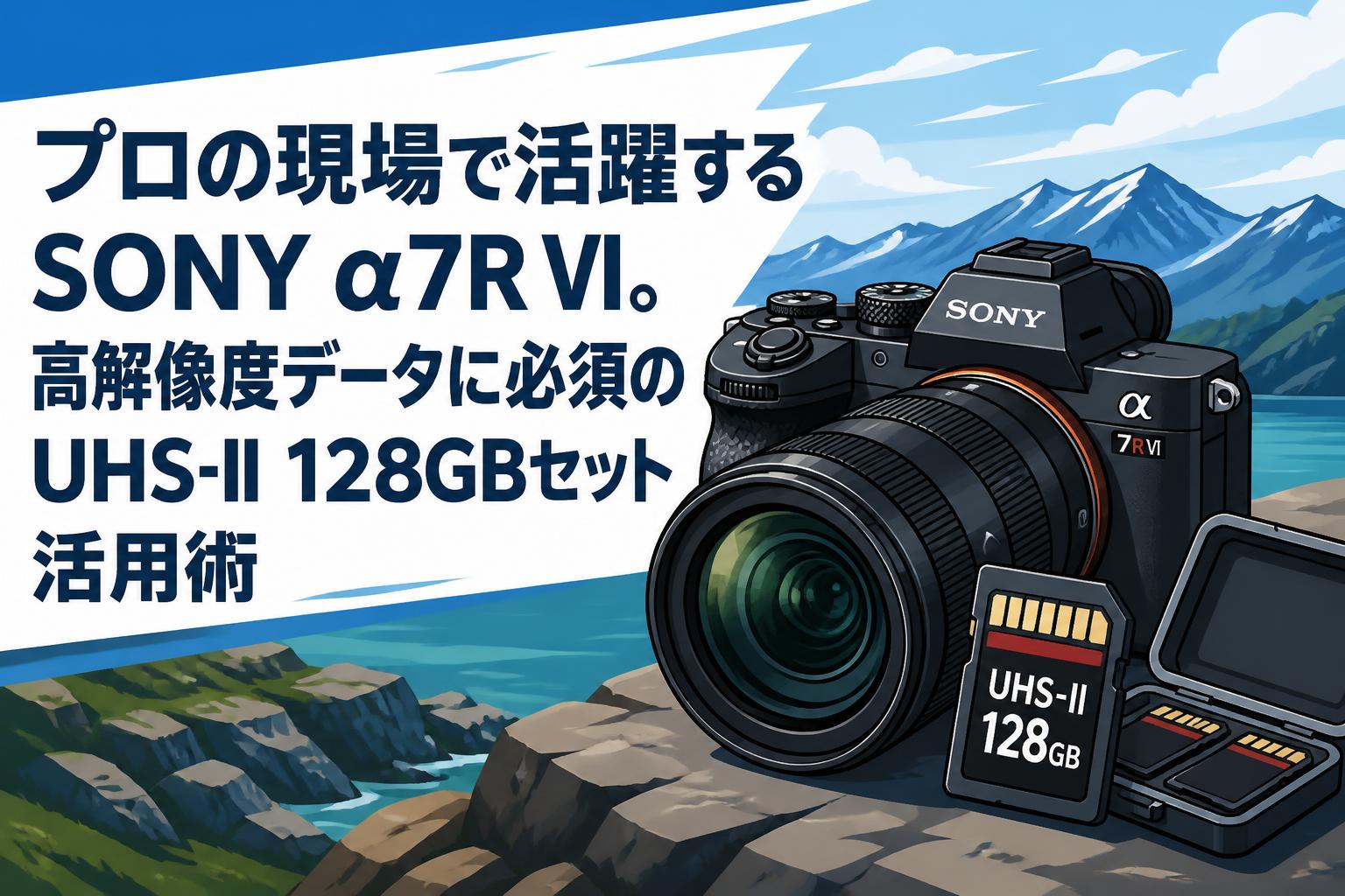 プロの現場で活躍するSONY α7R VI。高解像度データに必須のUHS-II 128GBセット活用術