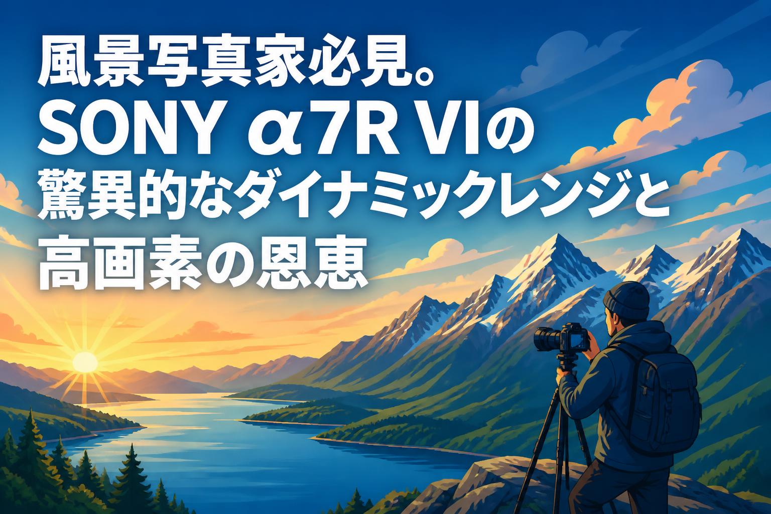 風景写真家必見。SONY α7R VIの驚異的なダイナミックレンジと高画素の恩恵