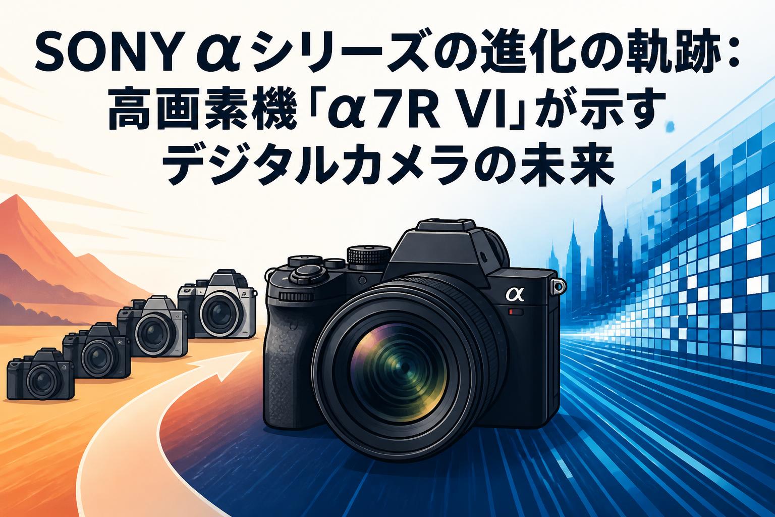 SONY αシリーズの進化の軌跡：高画素機「α7R VI」が示すデジタルカメラの未来