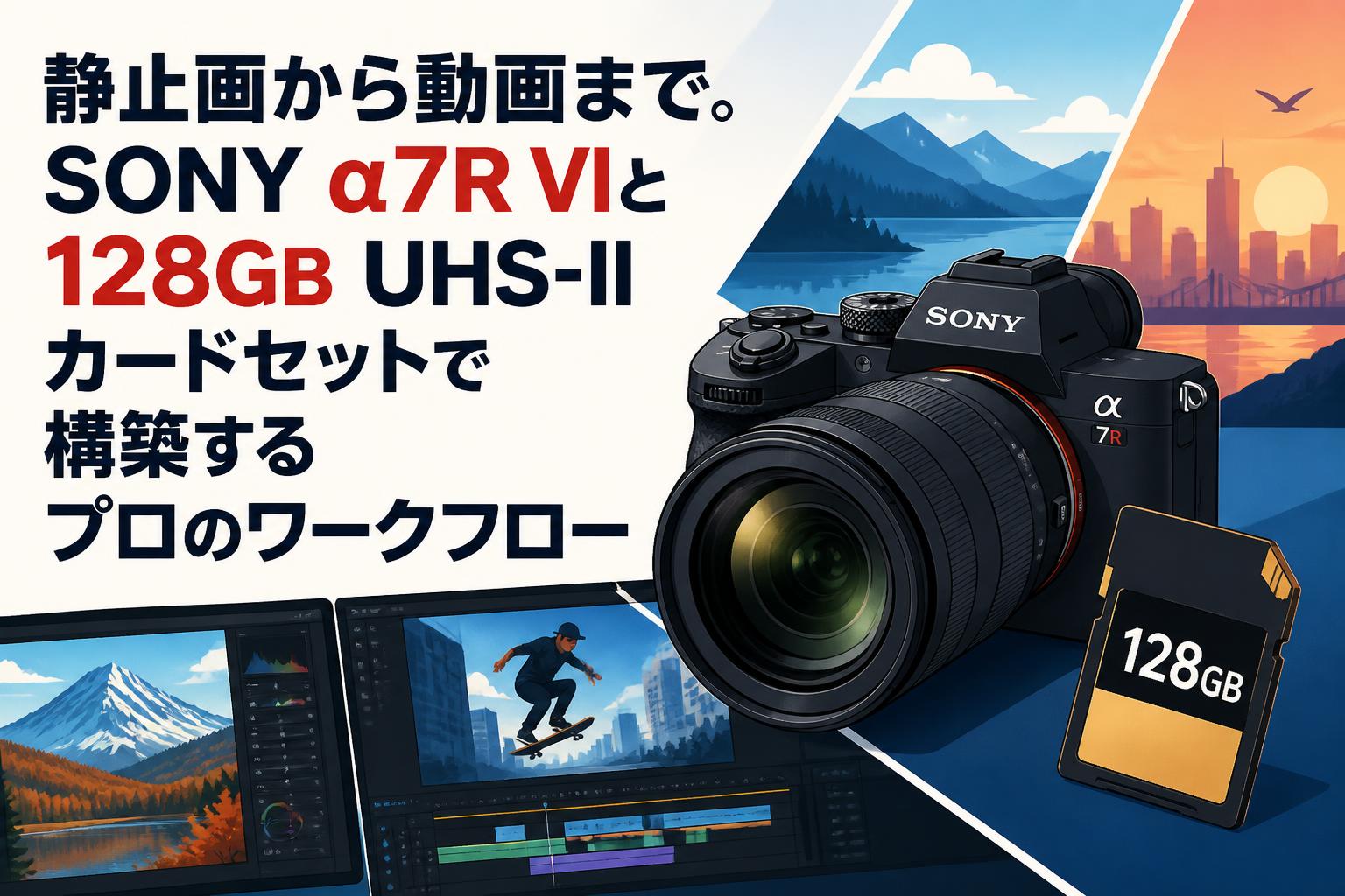 静止画から動画まで。SONY α7R VIと128GB UHS-IIカードセットで構築するプロのワークフロー