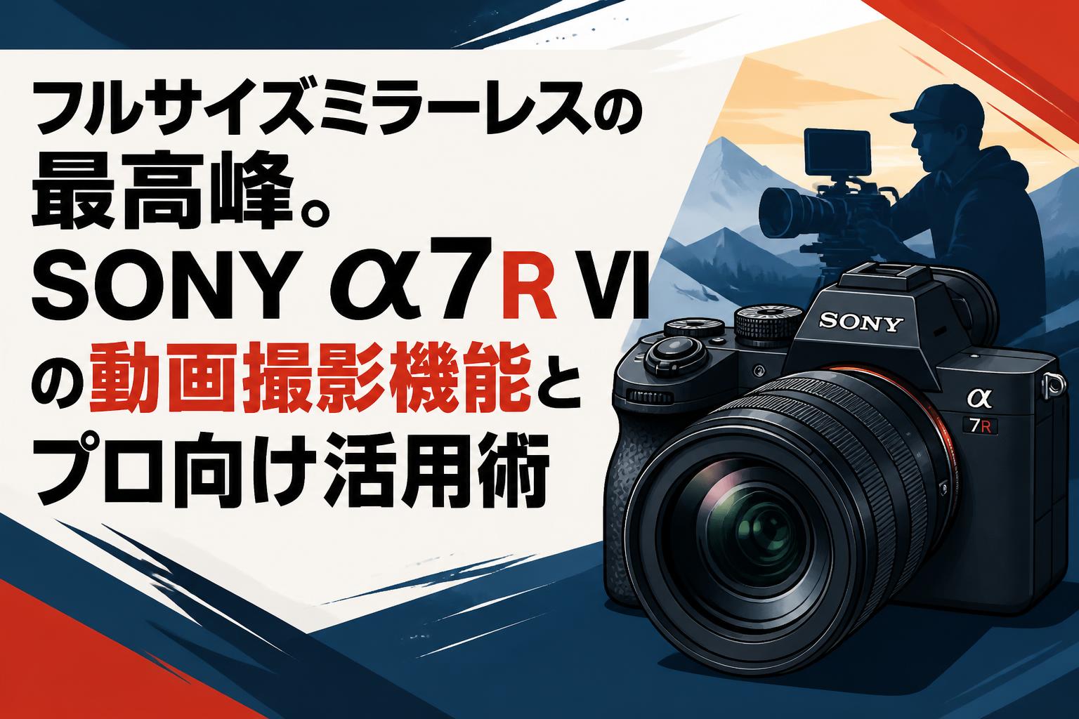 フルサイズミラーレスの最高峰。SONY α7R VIの動画撮影機能とプロ向け活用術