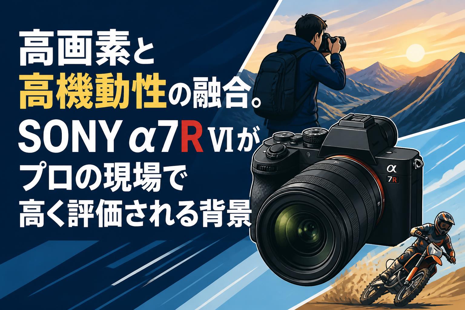 高画素と高機動性の融合。SONY α7R VIがプロの現場で高く評価される背景