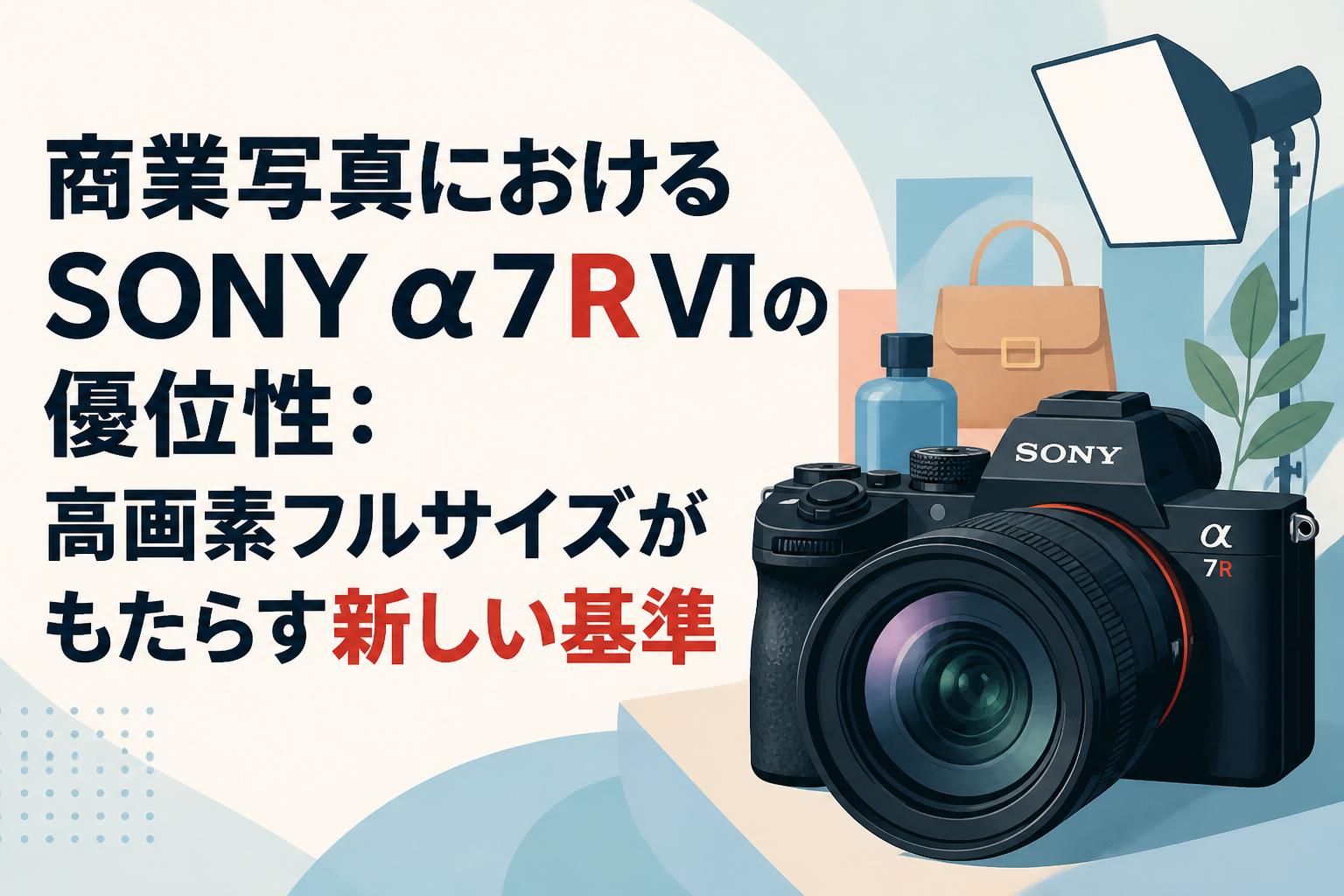 商業写真におけるSONY α7R VIの優位性：高画素フルサイズがもたらす新しい基準