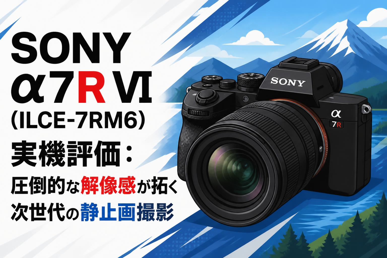 SONY α7R VI (ILCE-7RM6) 実機評価：圧倒的な解像感が拓く次世代の静止画撮影