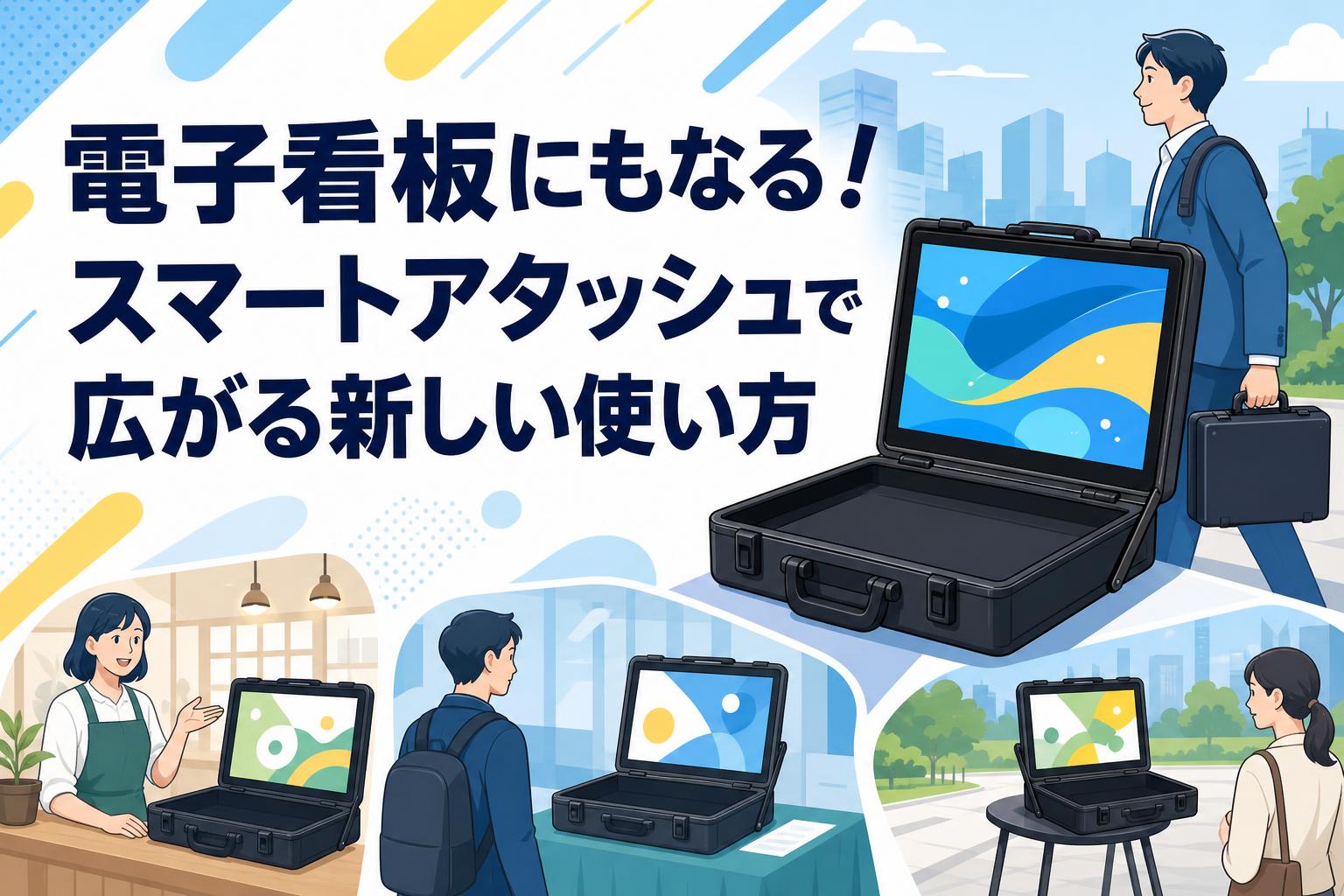 電子看板にもなる！スマートアタッシュで広がる新しい使い方