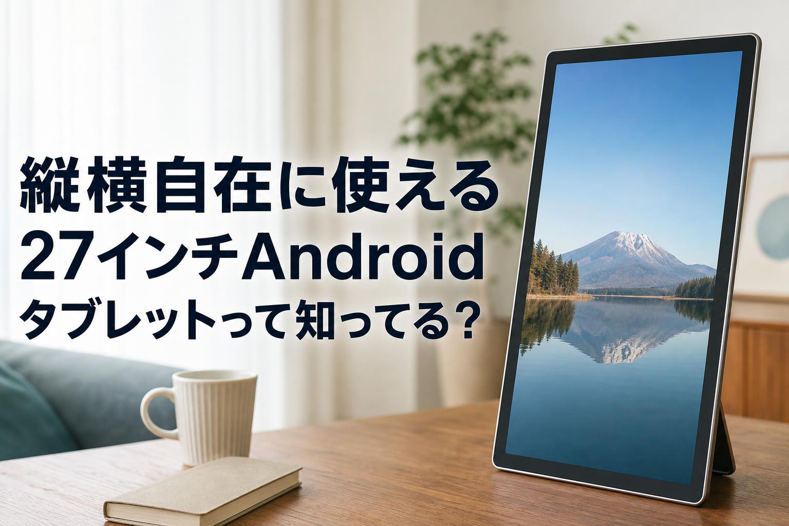 縦横自在に使える27インチAndroidタブレットって知ってる？