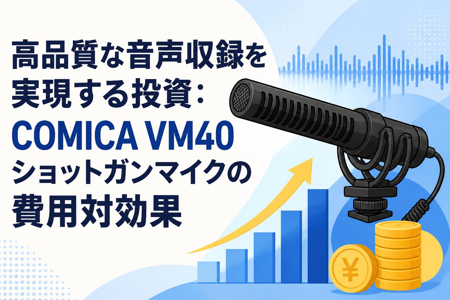 高品質な音声収録を実現する投資：COMICA VM40ショットガンマイクの費用対効果