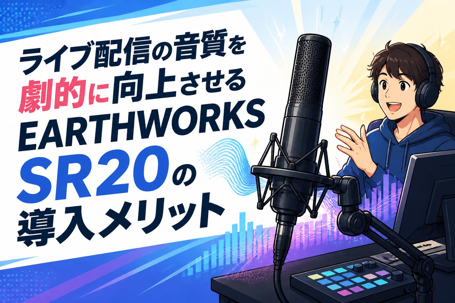 ライブ配信の音質を劇的に向上させるEARTHWORKS SR20の導入メリット