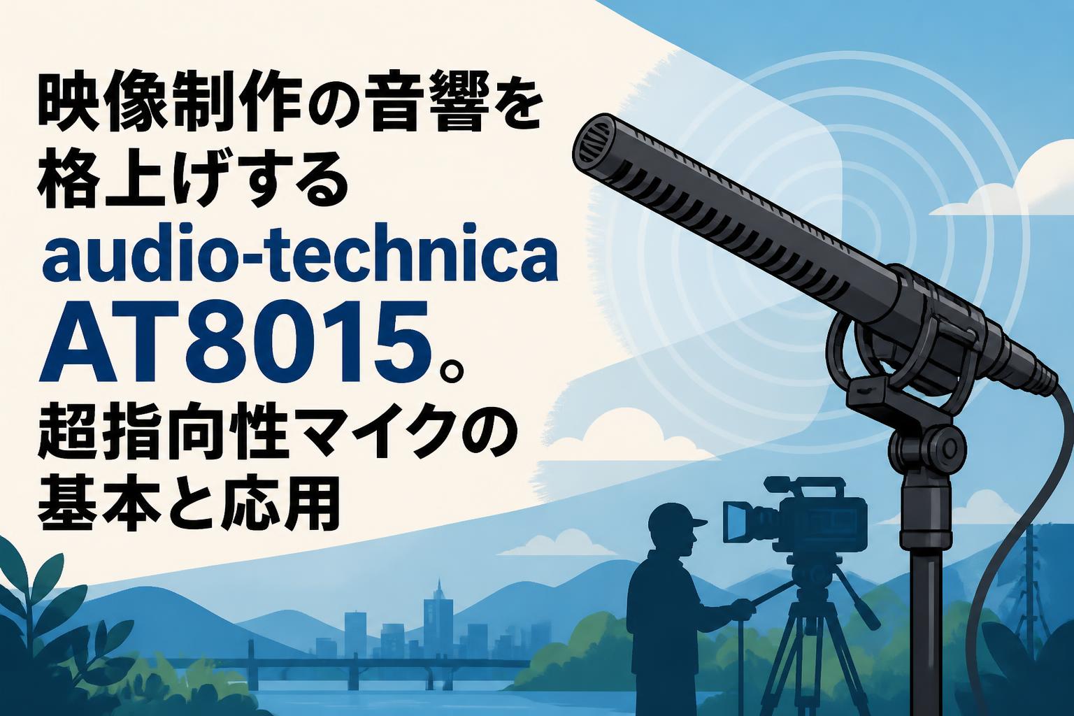 映像制作の音響を格上げするaudio-technica AT8015。超指向性マイクの基本と応用