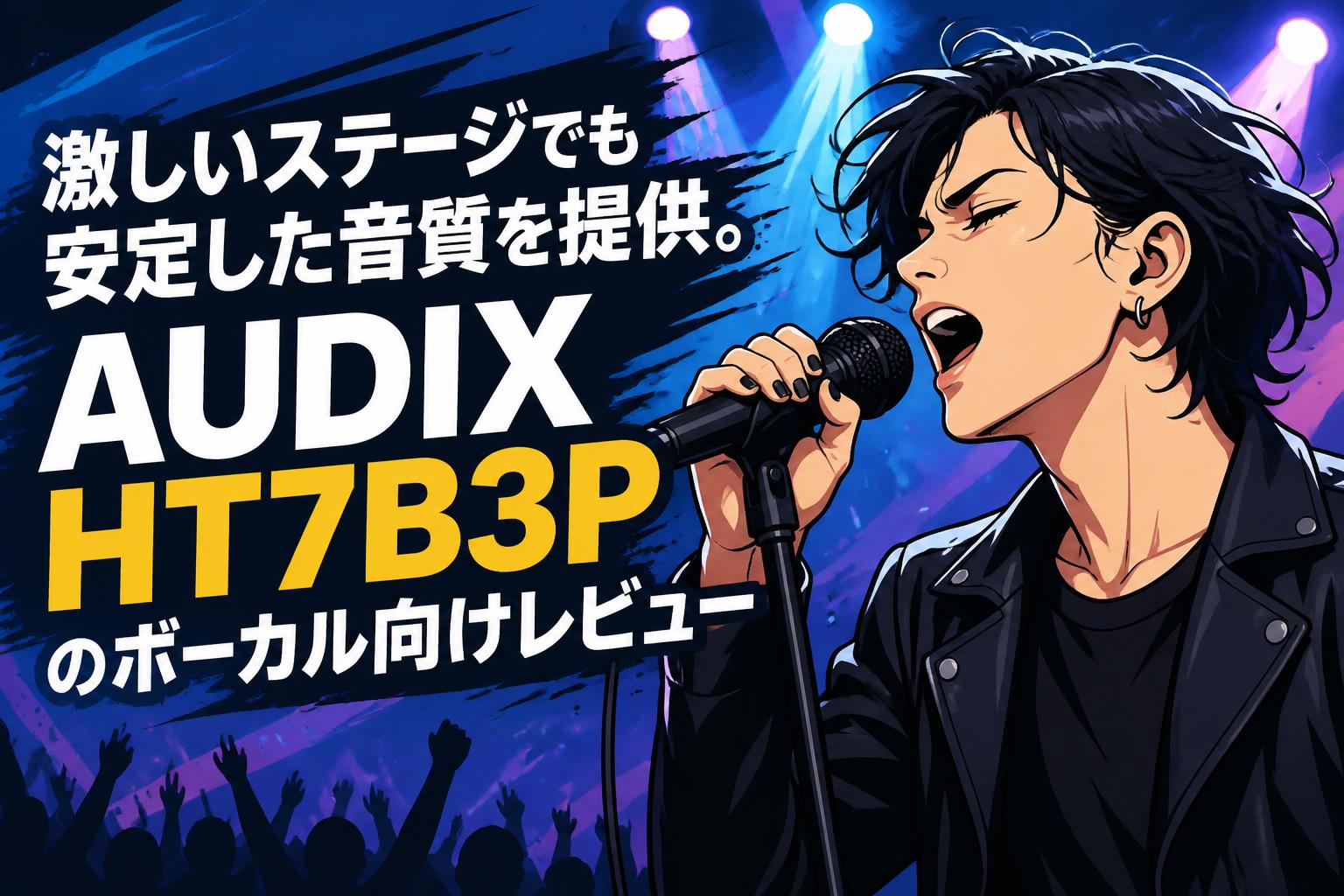 激しいステージでも安定した音質を提供。AUDIX HT7B3Pのボーカル向けレビュー