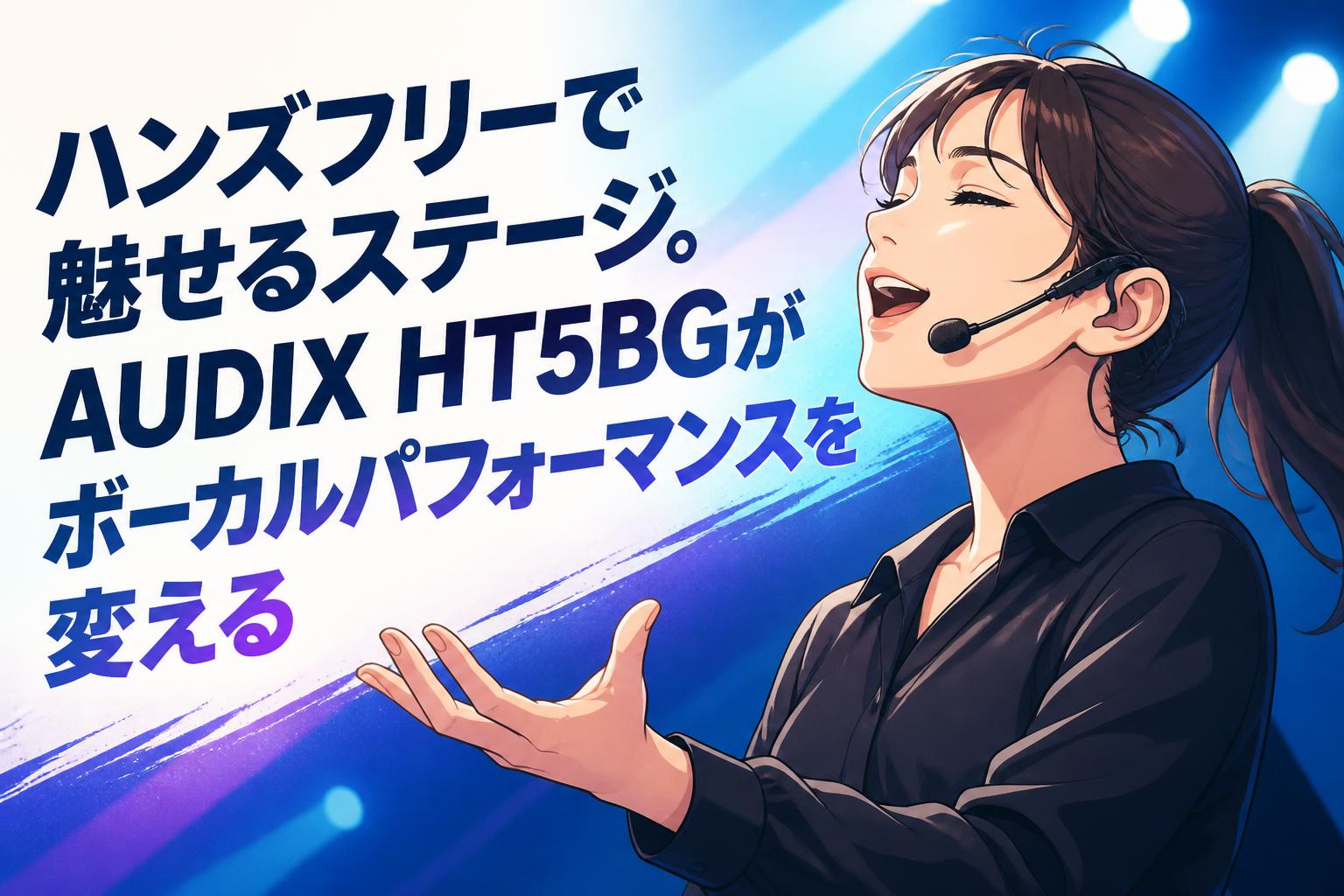 ハンズフリーで魅せるステージ。AUDIX HT5BGがボーカルパフォーマンスを変える