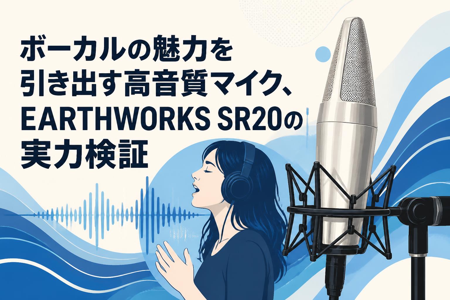 ボーカルの魅力を引き出す高音質マイク、EARTHWORKS SR20の実力検証