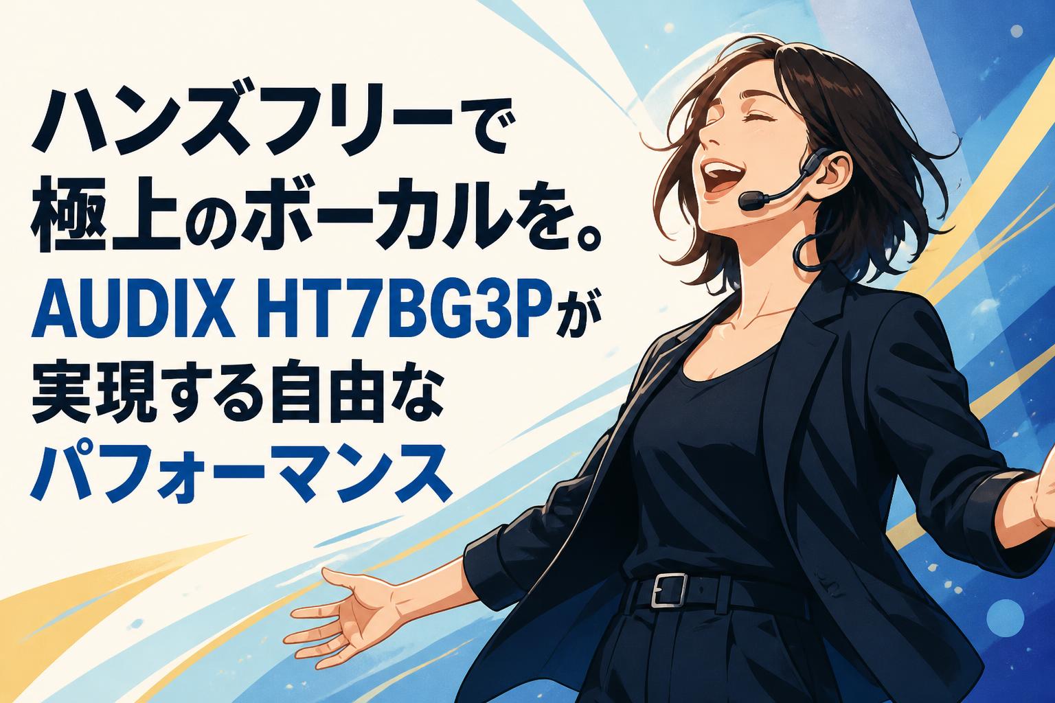 ハンズフリーで極上のボーカルを。AUDIX HT7BG3Pが実現する自由なパフォーマンス