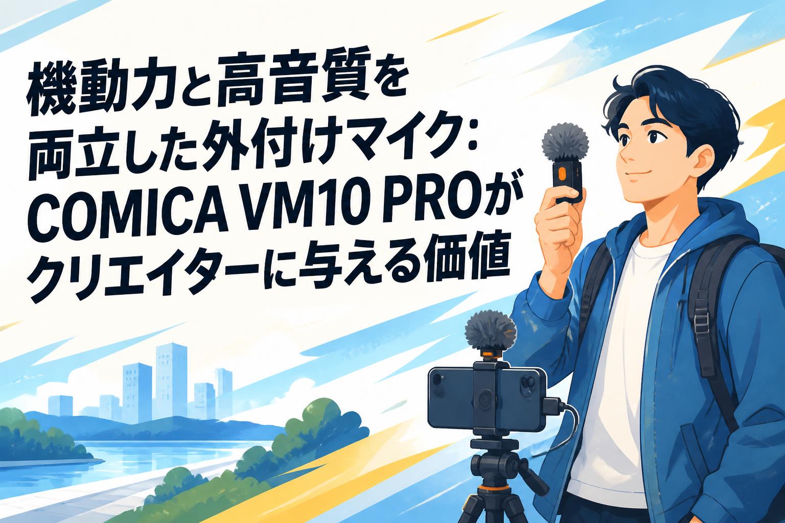 機動力と高音質を両立した外付けマイク：COMICA VM10 PROがクリエイターに与える価値