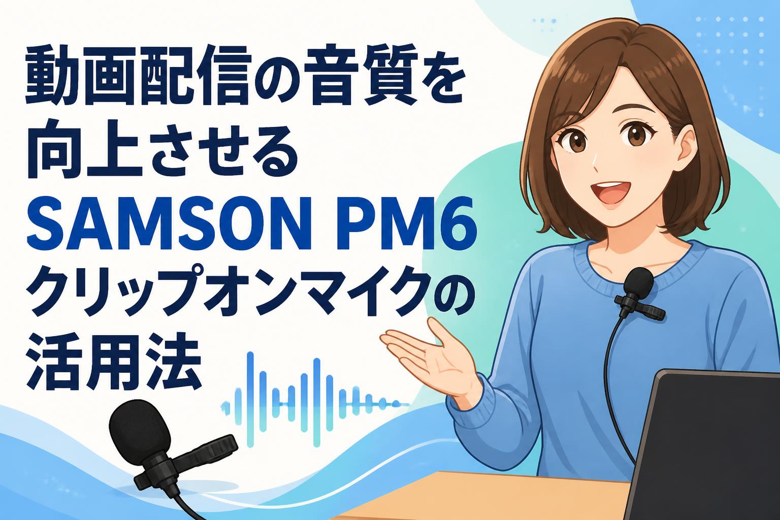 動画配信の音質を向上させるSAMSON PM6クリップオンマイクの活用法