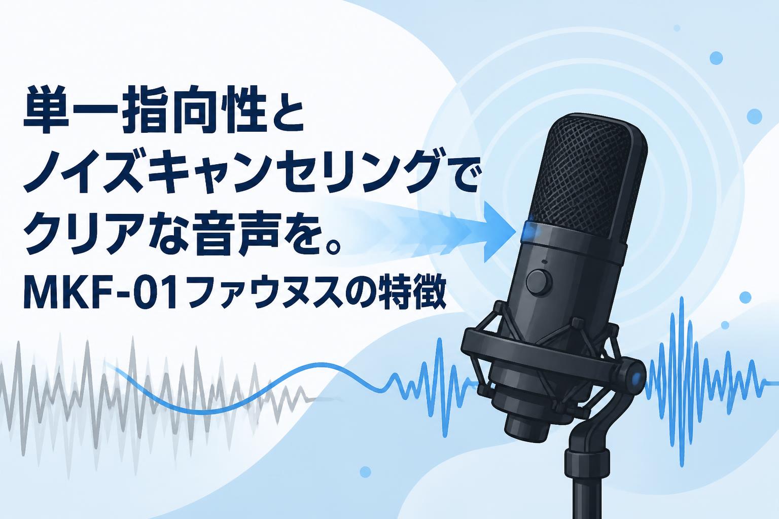 単一指向性とノイズキャンセリングでクリアな音声を。MKF-01ファウヌスの特徴