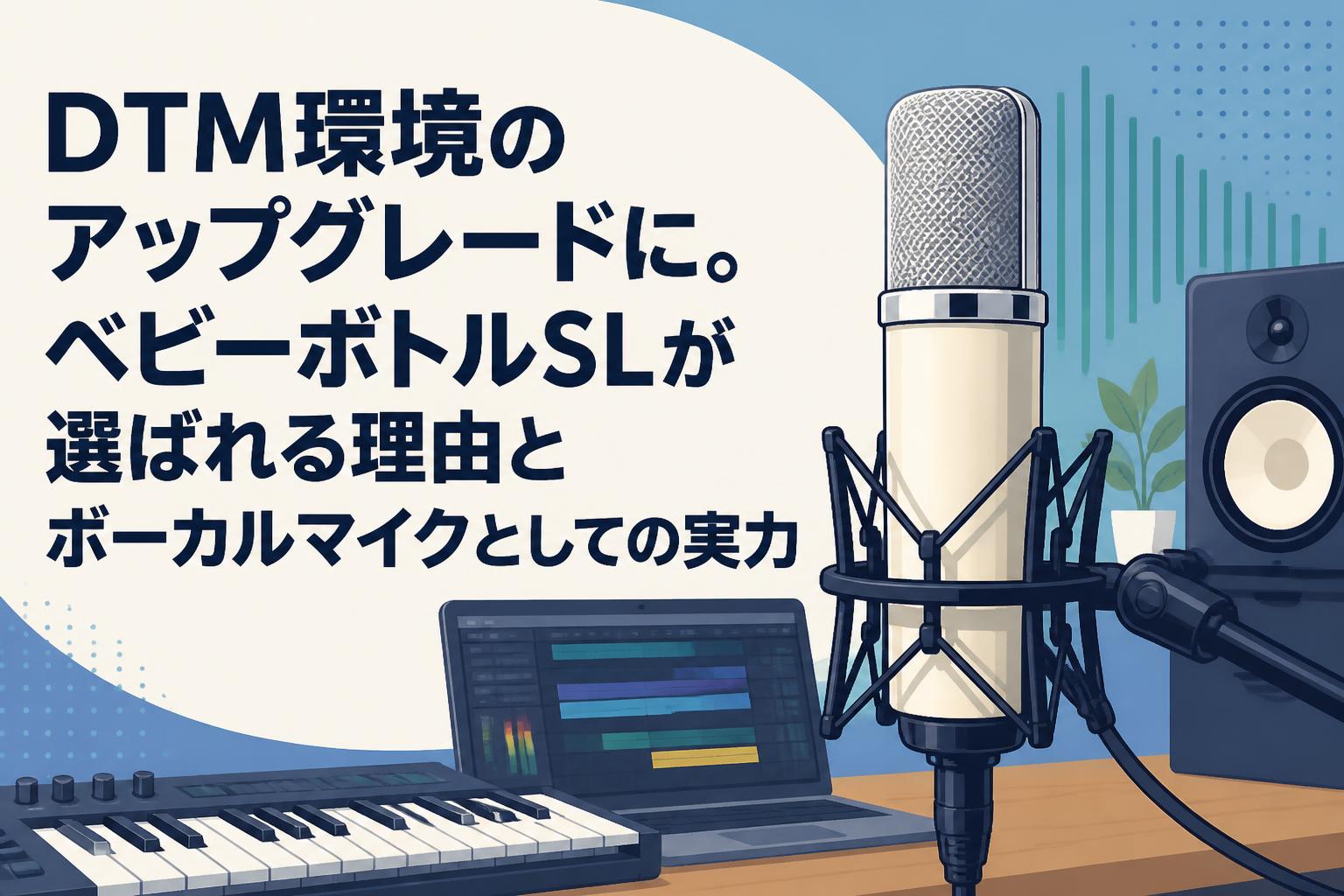 DTM環境のアップグレードに。ベビーボトルSLが選ばれる理由とボーカルマイクとしての実力