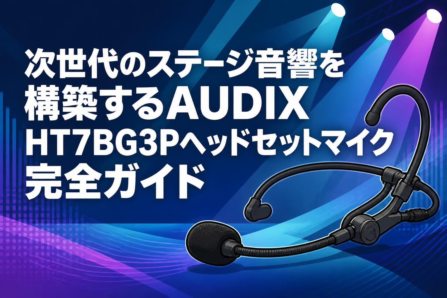 次世代のステージ音響を構築するAUDIX HT7BG3Pヘッドセットマイク完全ガイド