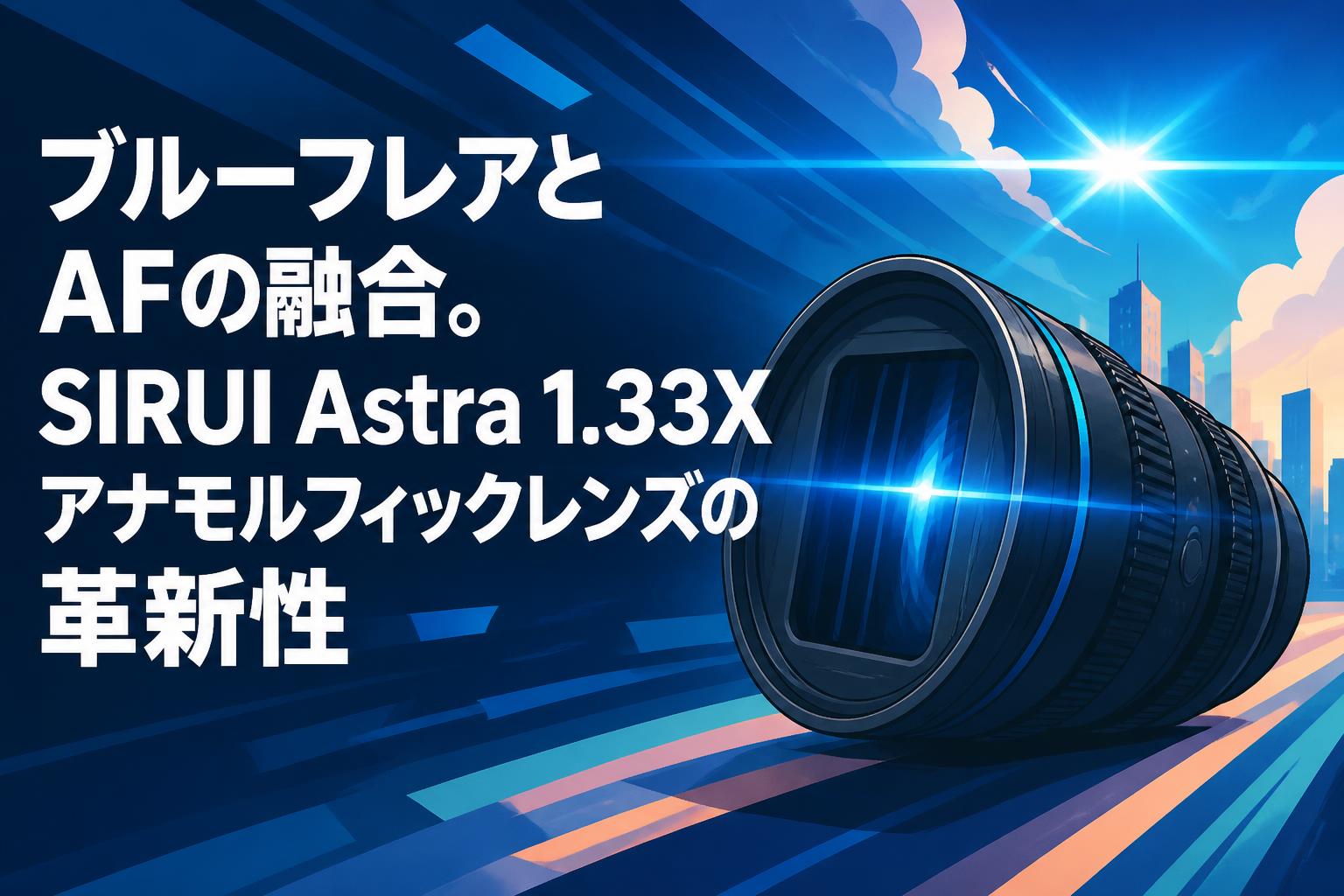 ブルーフレアとAFの融合。SIRUI Astra 1.33Xアナモルフィックレンズの革新性