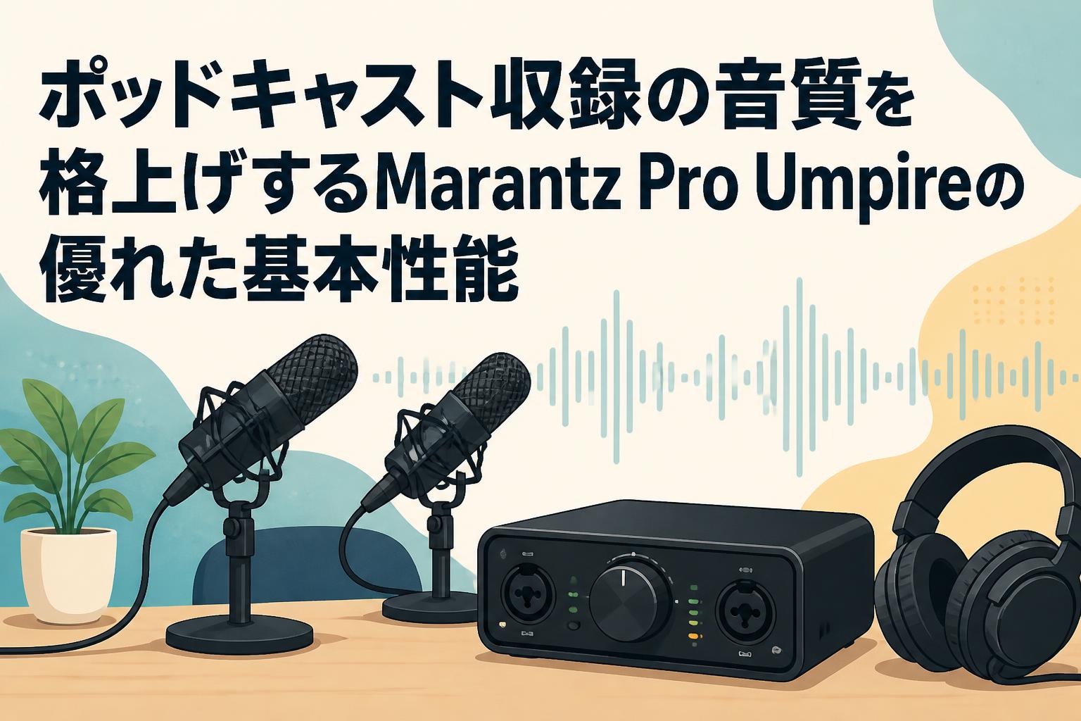 ポッドキャスト収録の音質を格上げするMarantz Pro Umpireの優れた基本性能