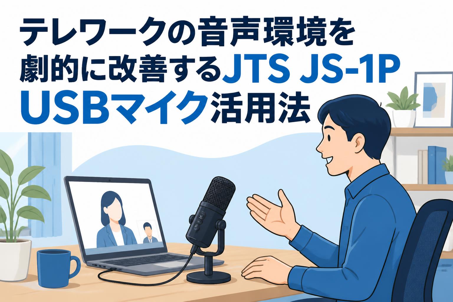 テレワークの音声環境を劇的に改善するJTS JS-1P USBマイク活用法