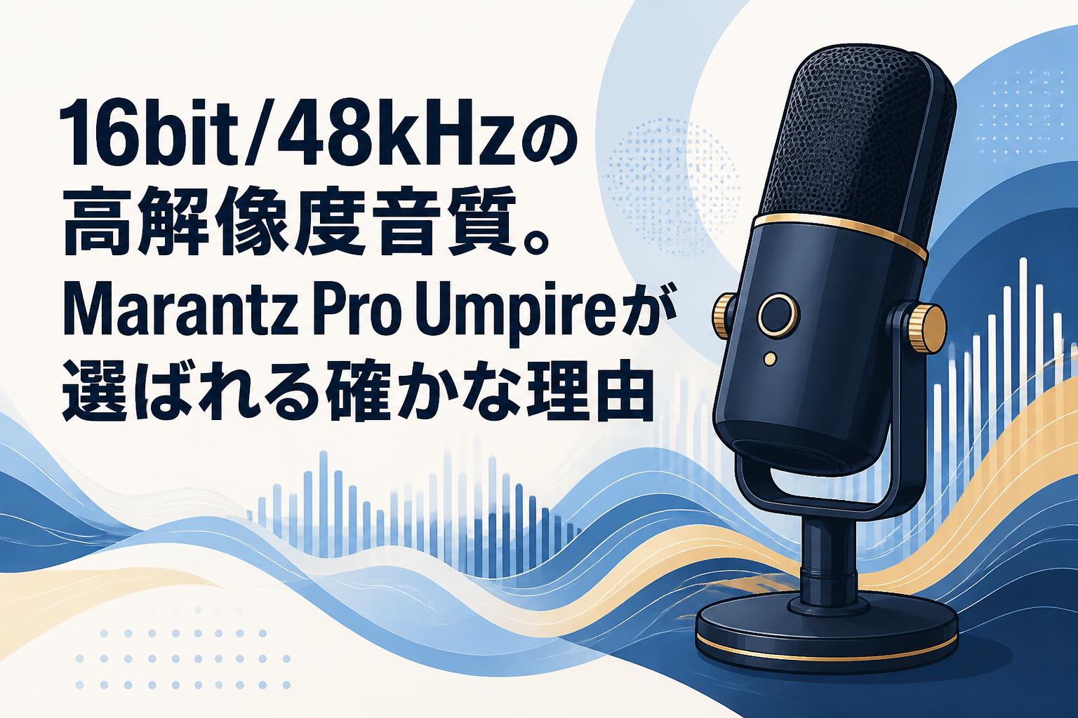 16bit/48kHzの高解像度音質。Marantz Pro Umpireが選ばれる確かな理由