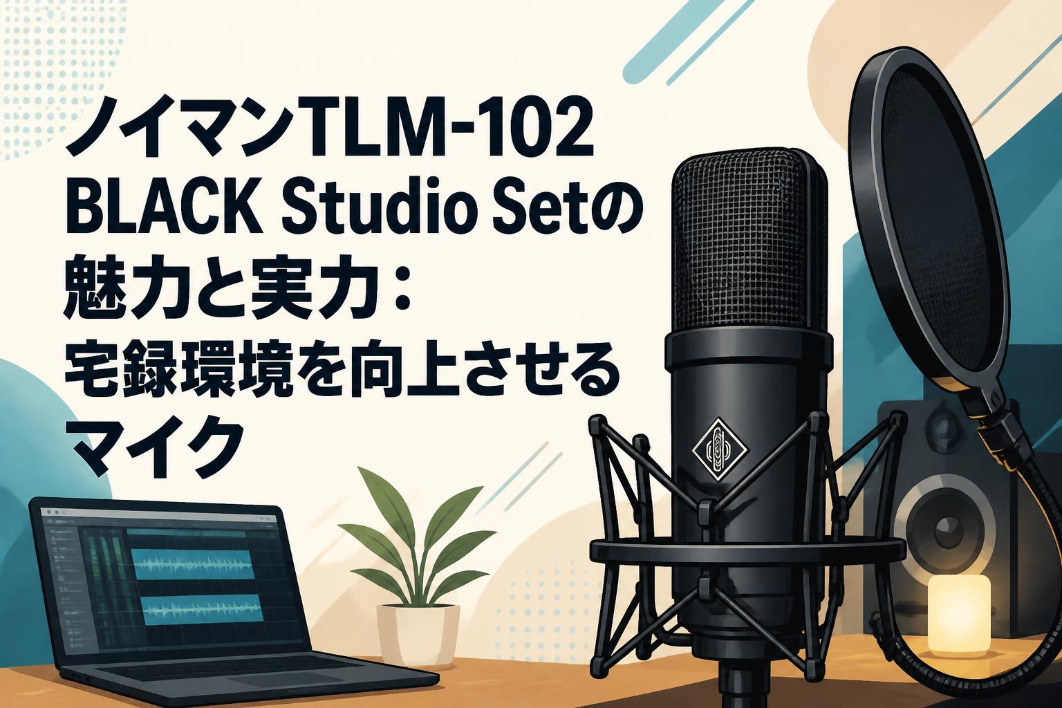 ノイマンTLM-102 BLACK Studio Setの魅力と実力：宅録環境を向上させるマイク