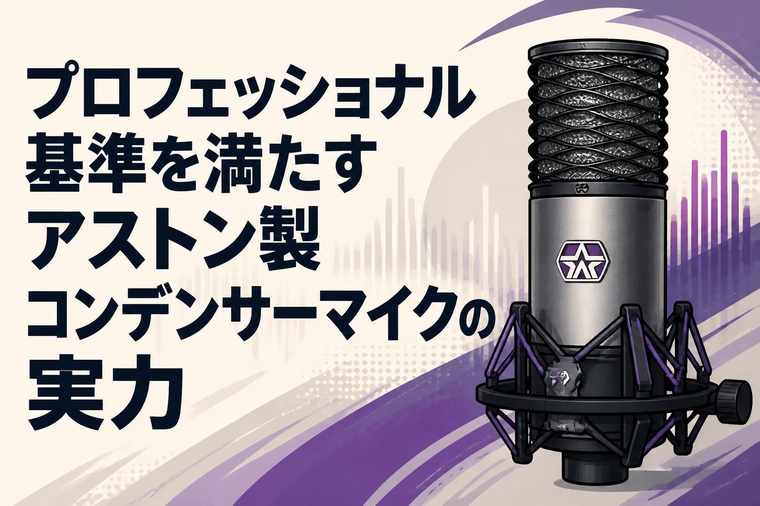 プロフェッショナル基準を満たすアストン製コンデンサーマイクの実力