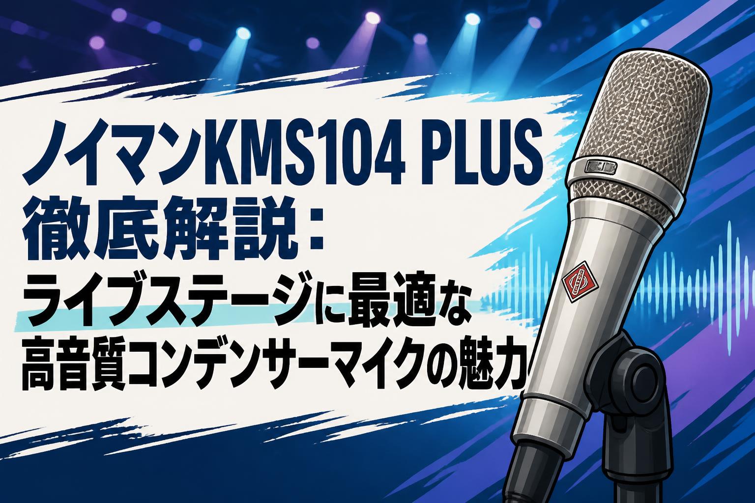 ノイマンKMS104 PLUS徹底解説：ライブステージに最適な高音質コンデンサーマイクの魅力