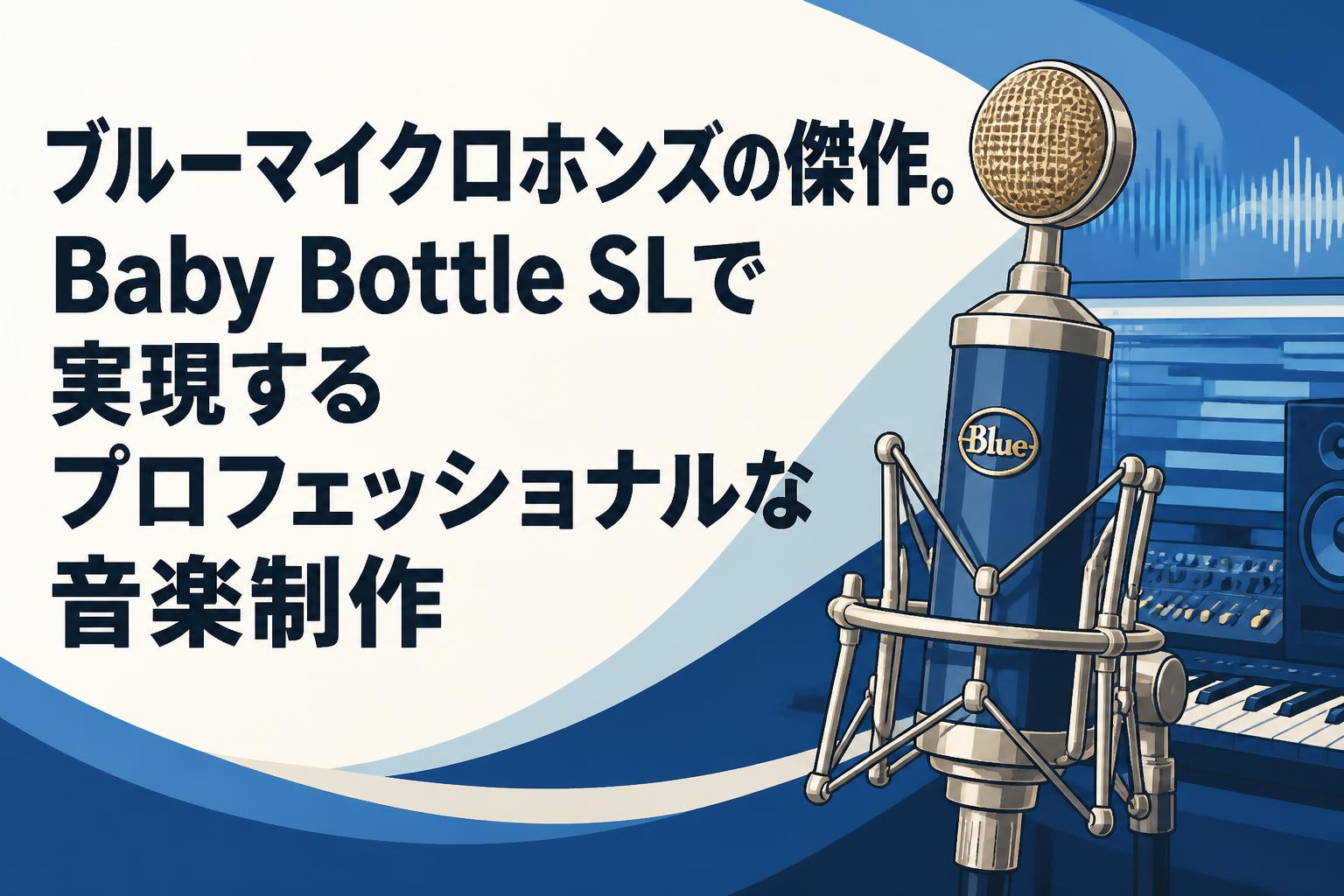ブルーマイクロホンズの傑作。Baby Bottle SLで実現するプロフェッショナルな音楽制作